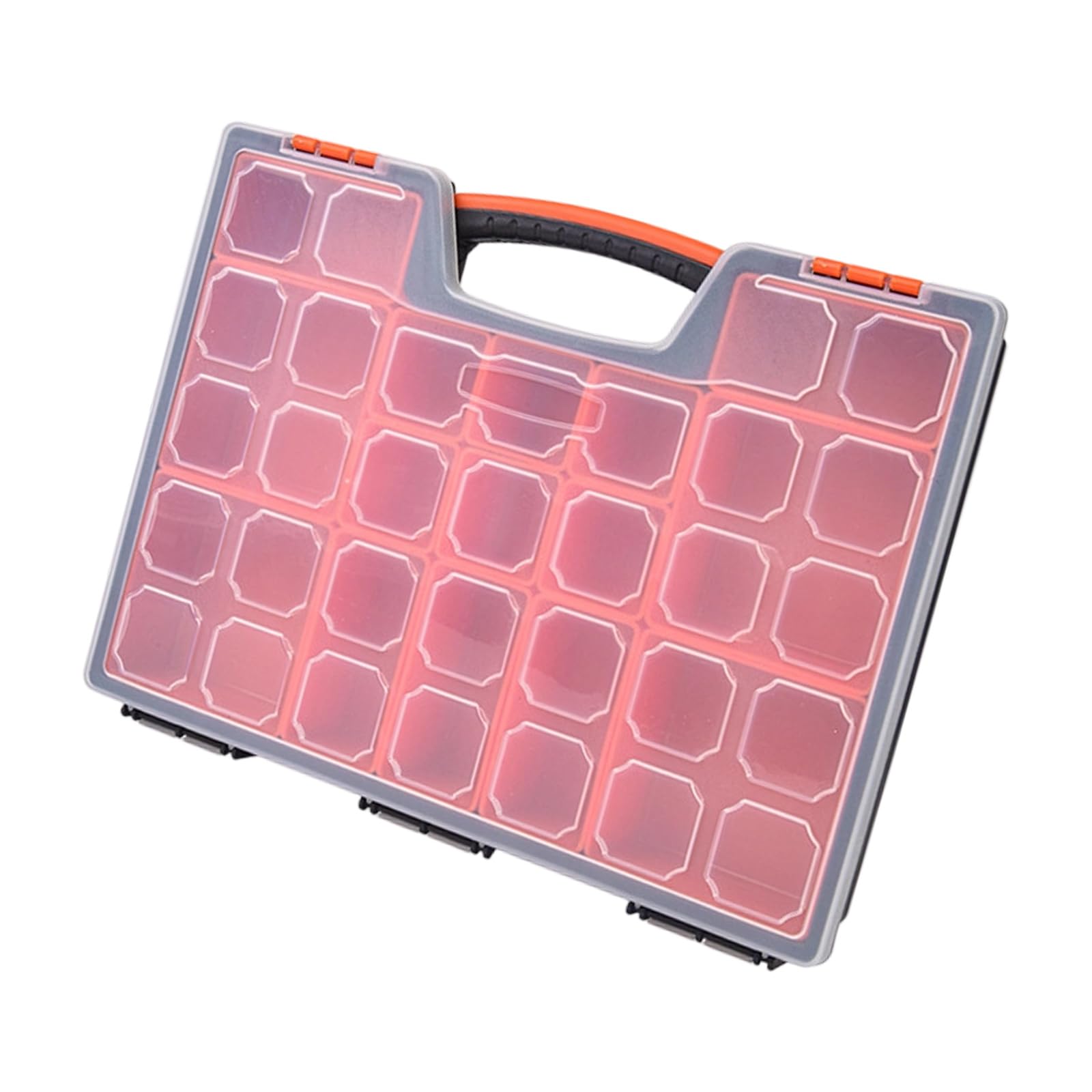 Aqvjd Sturdy Interlocked Parts Case With Adjustable Grids Workshop Parts Organizers For Professional Technicians And Hobbyists Stackable Organizers