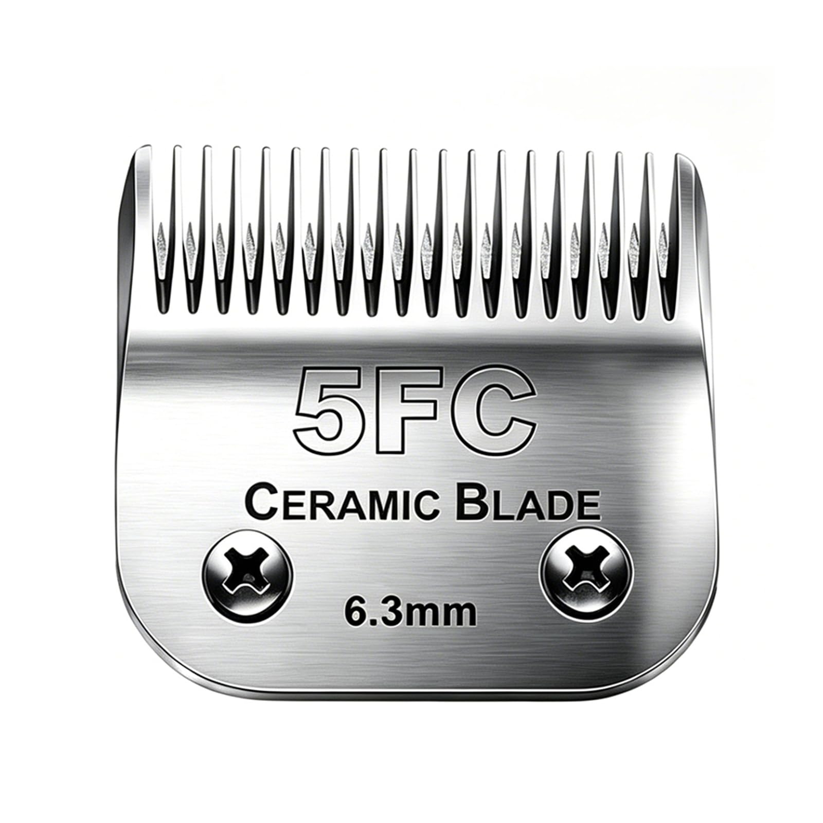 Cosyonall Detachable Pet Dog Clipper Blades, Compatible with Andis Size-5FC 1/4”(6.3mm) Cut Length (64122), Most Oster A5, Wahl KM Series Pet Clippers, Ceramic Blade & Stainless Steel Blade