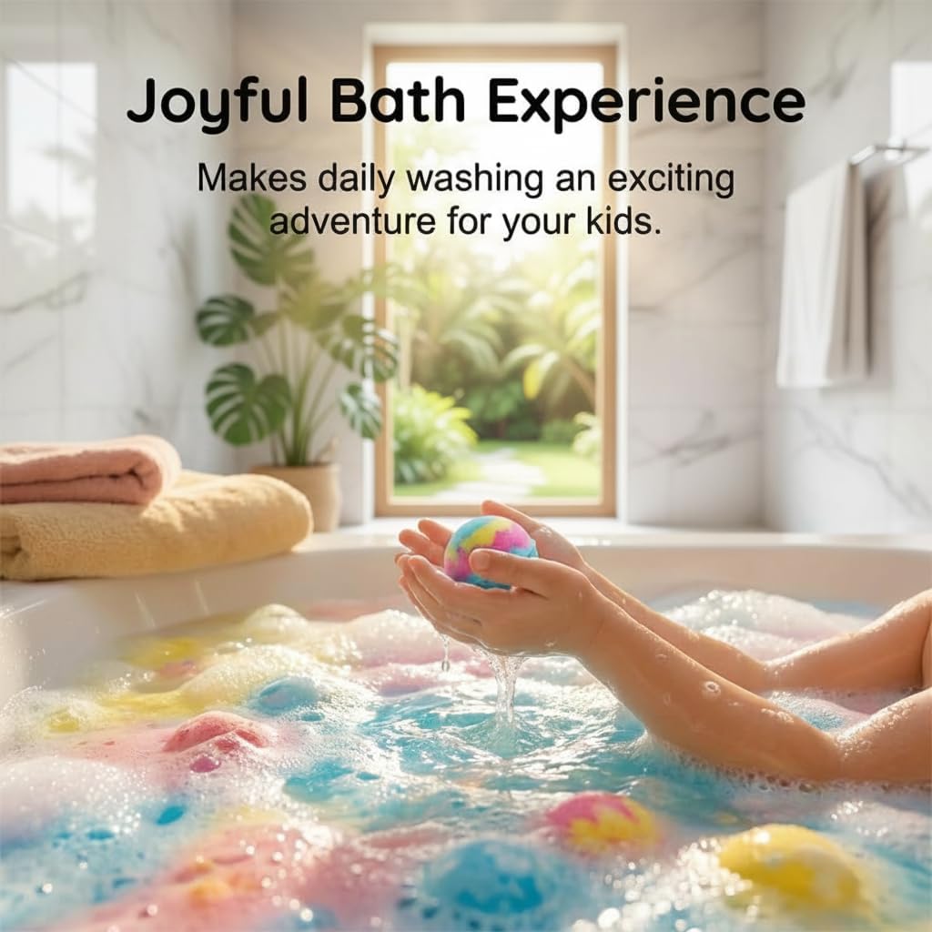 Bath Bombs with Toys Inside, 12-Pack Bath Bombs with Surprise Spring Inside, Dinosaur Egg & Ocean Theme Bath Fizzies, Upgrade Easter Gifts Bubble Easter Basket Stuffers Easter Egg Fillers