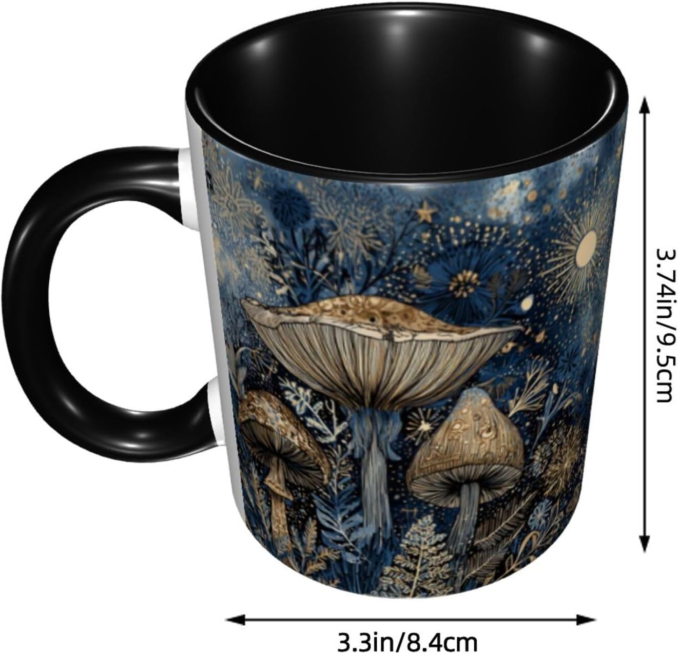 Mushroom Ceramic Coffee Mug Novelty 11 OZ Mugs with Handle Funny Tea Cup Gifts for Birthday Christmas - Image 3