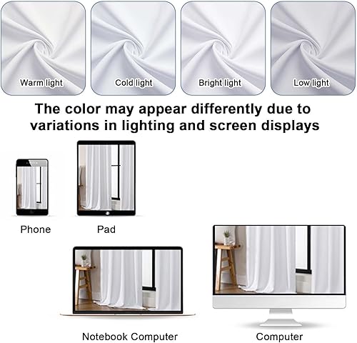 Miniatura 45 de Gwine Cortinas opacas para sala de estar de 63 pulgadas de largo, con aislamiento térmico, cortinas opacas para decoración de dormitorio con Azul