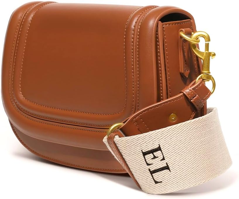 Trendy Vegan Leather Crossbody Purse: Small Shoulder Bag with Adjustable Straps - Young Professional Women - Casual Date