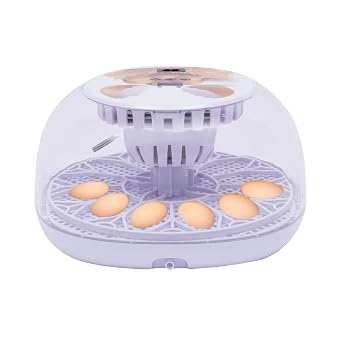 Egg Incubator Used To Hatch Eggs, Egg Incubator with Humidity Control and Display, Automatic Egg Turner for Incubating Chicken, Duck, Quail and Pigeon Eggs