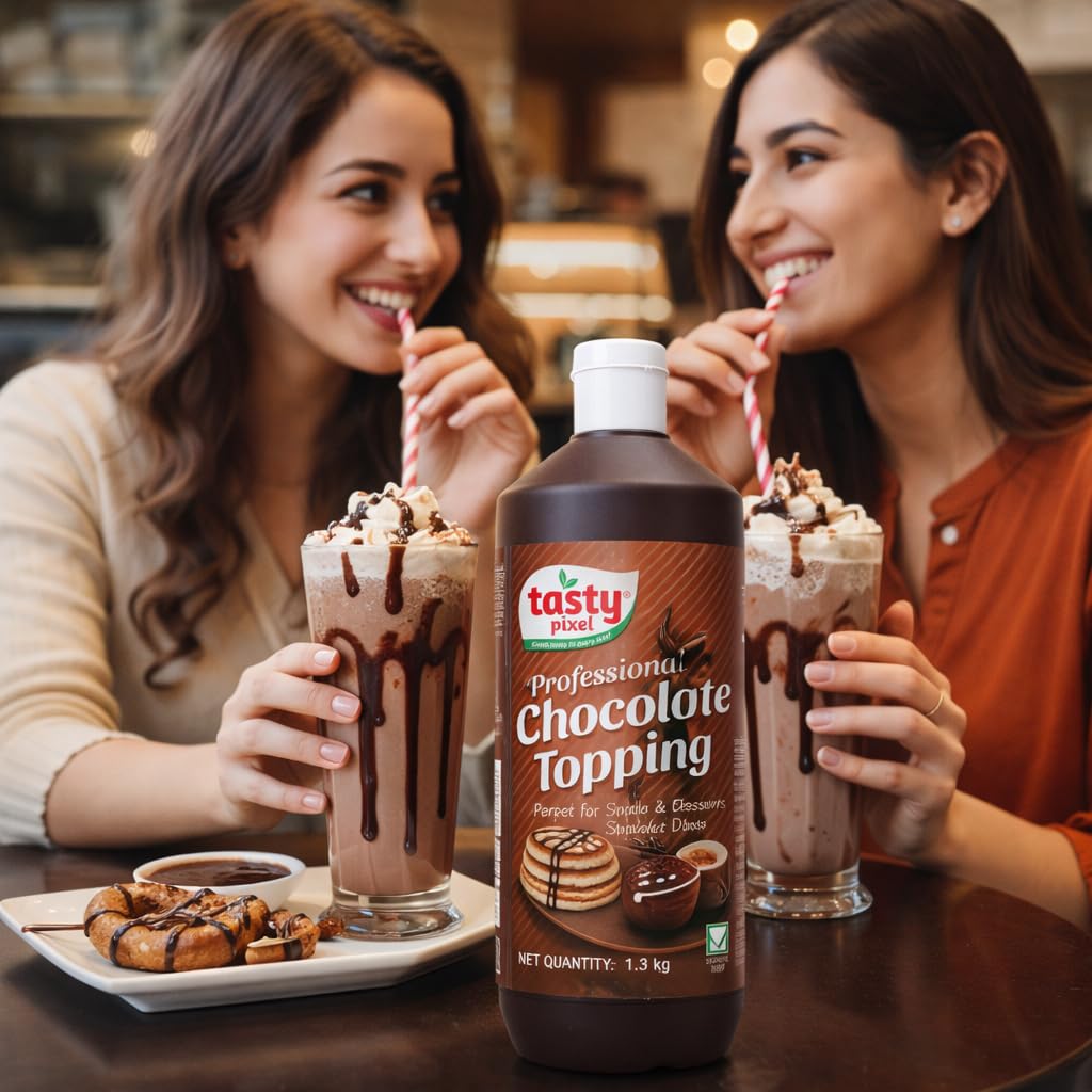 Chocolate Topping Syrup 1.3kg | Rich & Creamy for Milkshakes, Ice