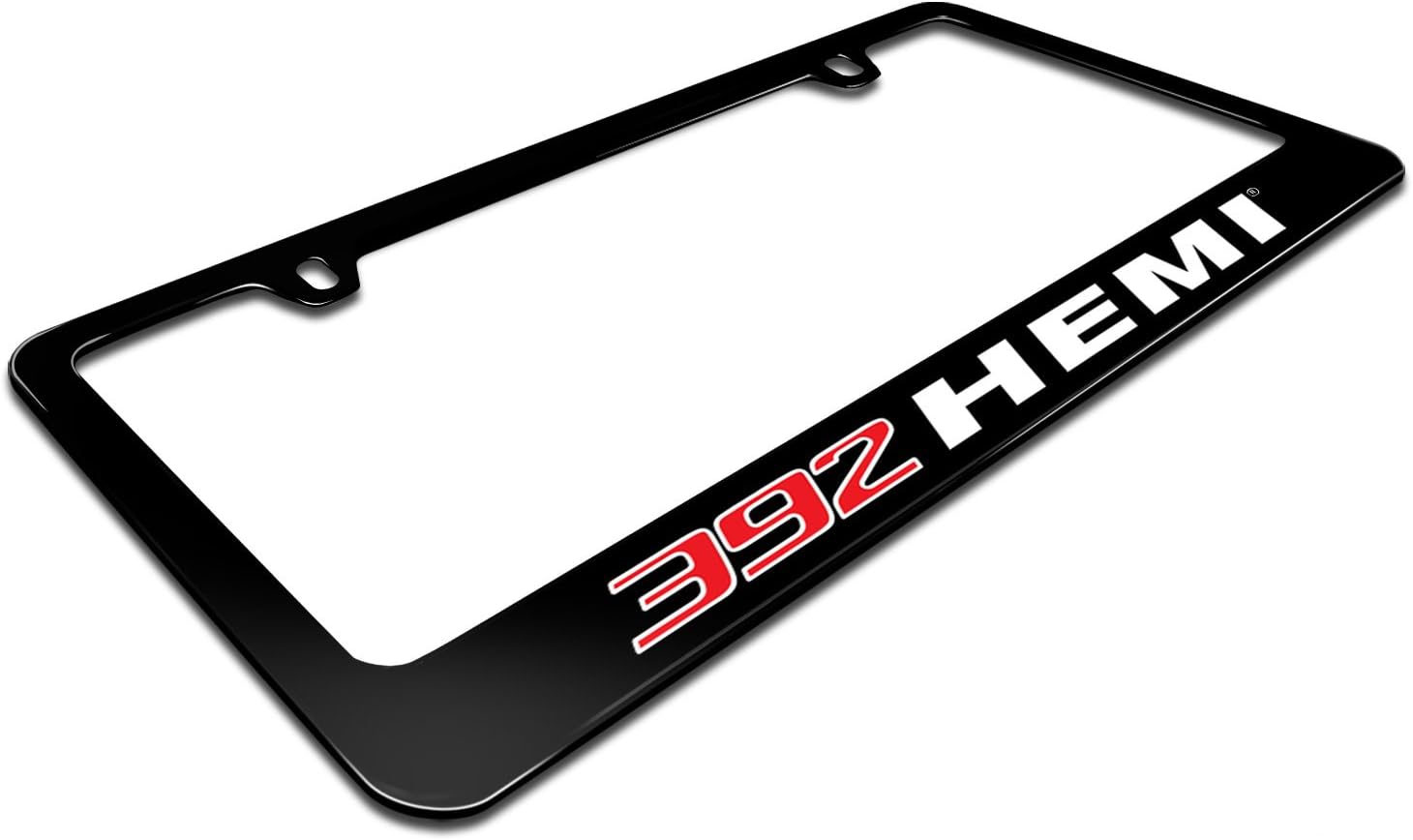 iPick Image for HEMI 392-HEMI UV-LED Printed American-Made Black Metal License Plate Frame