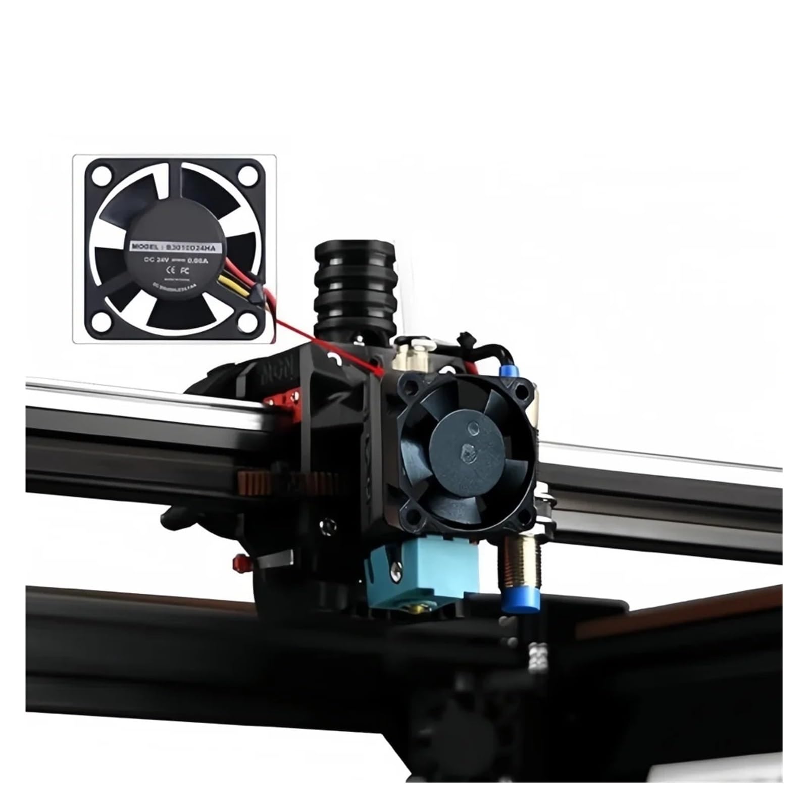Ventilador de repuesto Hotend for impresora 3D, Compatible con Creality, | Impresora 3D K1/K1C/K1 MAX, soplador DC 24V 4020 y refrigeración axial 3010(4020 and 3010 Fan)