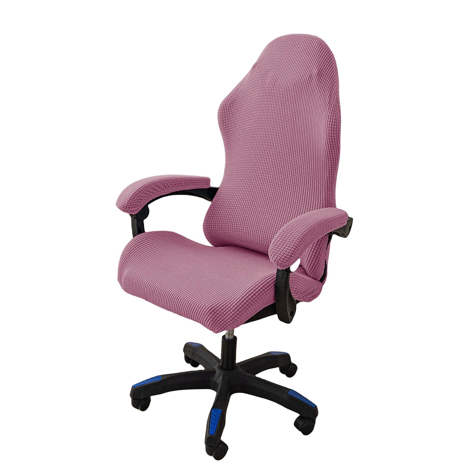 OQHAIR Ergonomic Gaming chair cover Stretch Jacquard Gaming Chair Slipcover Dustproof Anti Slip with 2 Armrest Covers with Zipper -Purple