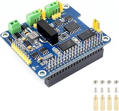 2-Channel Isolated CAN Bus Expansion HAT for Raspberry Pi 5/4B/3B/2B/Zero/Zero W/Zero WH/Jetson Nano 2-CH CAN HAT+ Stackable Design for Expanding Multiple CAN Channel