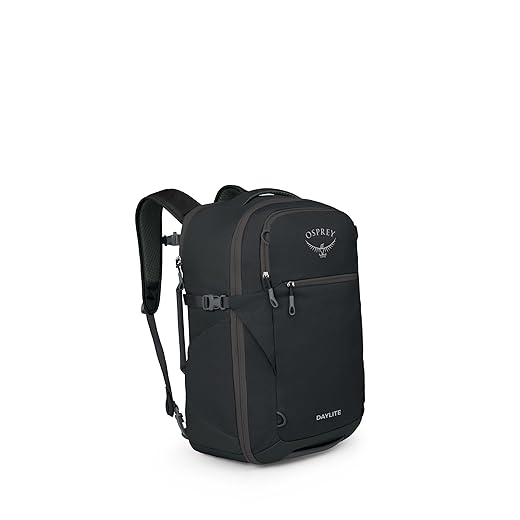 Osprey Daylite Waist Pack, Black, One Size - Pack In One Day Osprey Daylite 35L Travel Pack - Lightweight and Versatile Carry-On Backpack for Weekend Travel, Hiking, or Daily Commute – Durable, Streamlined Design with Ample Storage