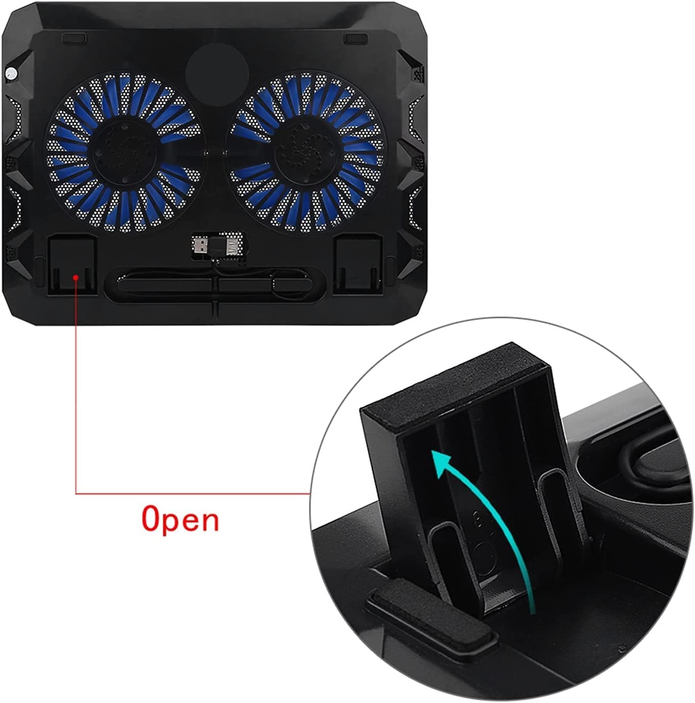 Refroidisseur Pc Portable Coussin De Refroidissement pour Ordinateur Portable Plastiques D'ingénierie Base Refroidisseur pour USB 2 Ventilateur Muet Ventilateur Rapide