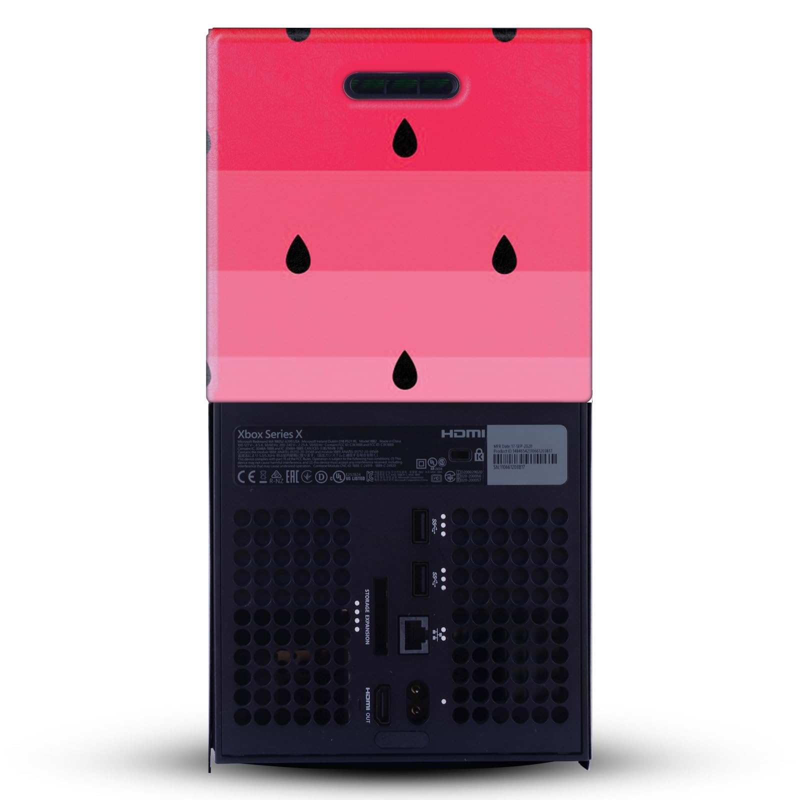 Head Case Designs Sous Licence Officielle Haroulita Pastèque Mix Art Enveloppement De Console De Jeu Et Skins Pour Manette De Jeu Ensemble compatible avec Xbox Series X