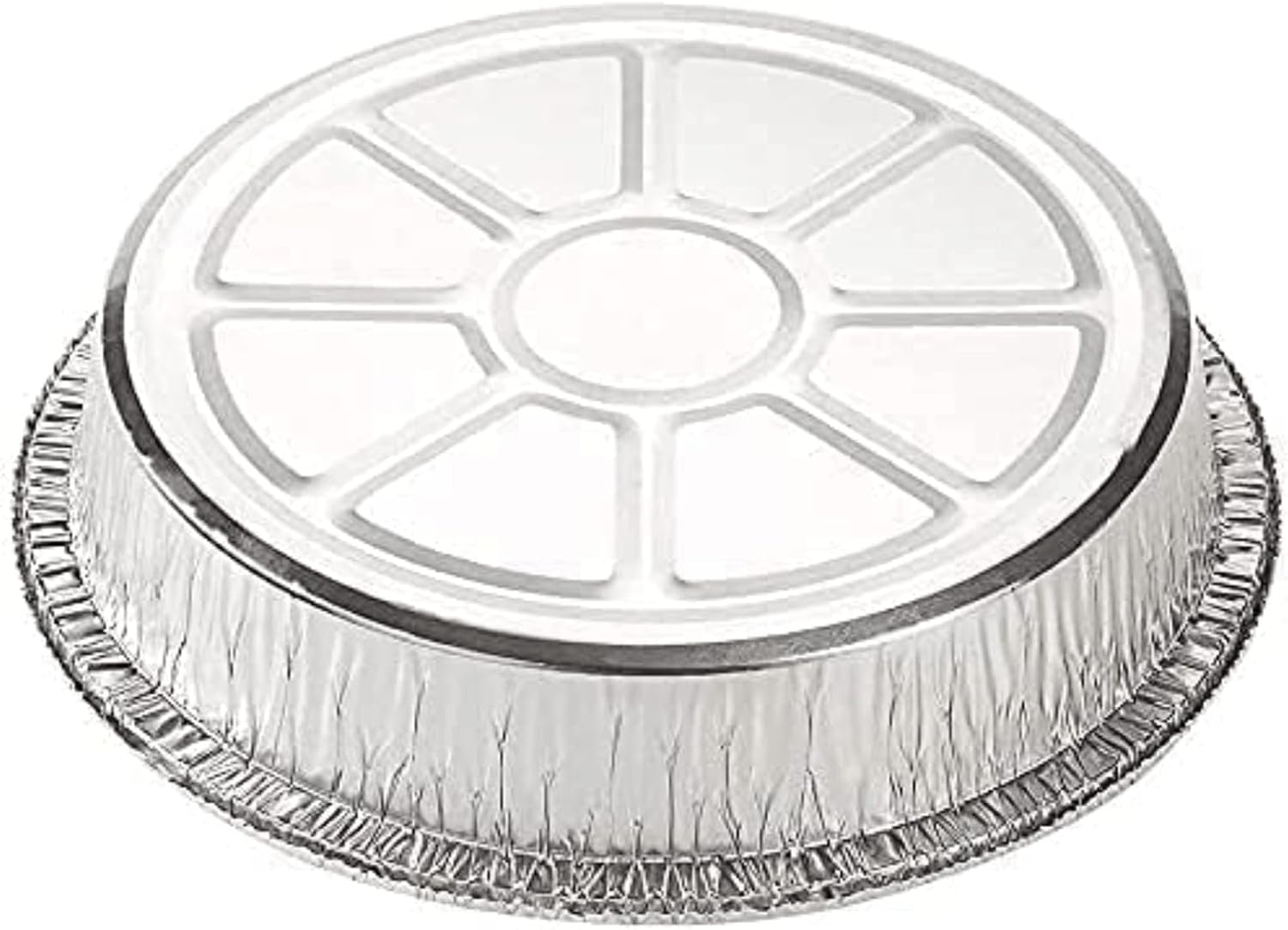 Wholesale 9 Inches Round Aluminum Foil Pan Without Lids | Heavy Duty Disposable Baking and Roasting Containers | Oven Safe Freezer Safe Steam Table Compatible for Catering | 500 Count
