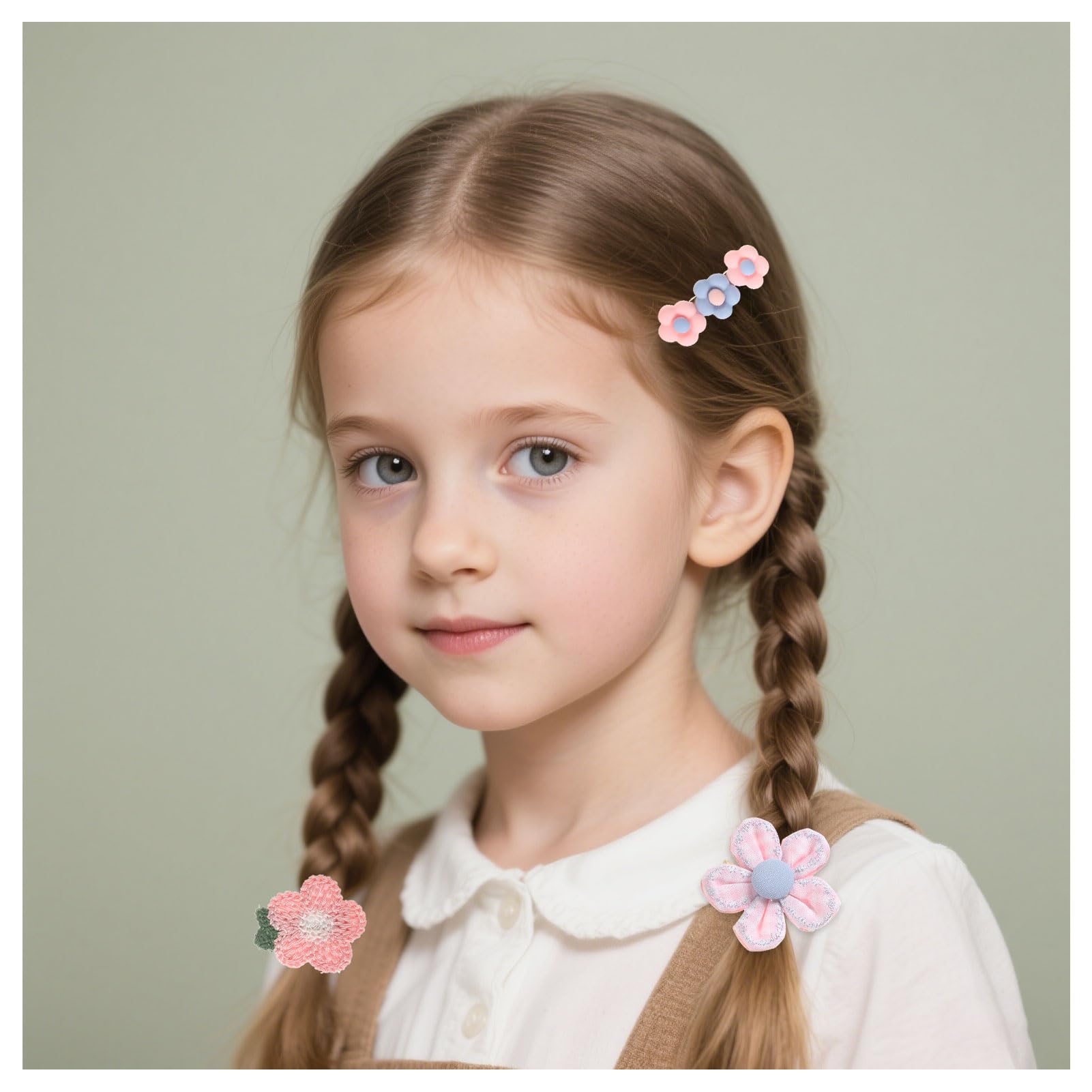 BAISEN 26 Pieces Baby Girls Hair Clips, Sweet Hair Accessories for Girls Cute Animals, Flowers, Fruits, Rainbows - Image 2