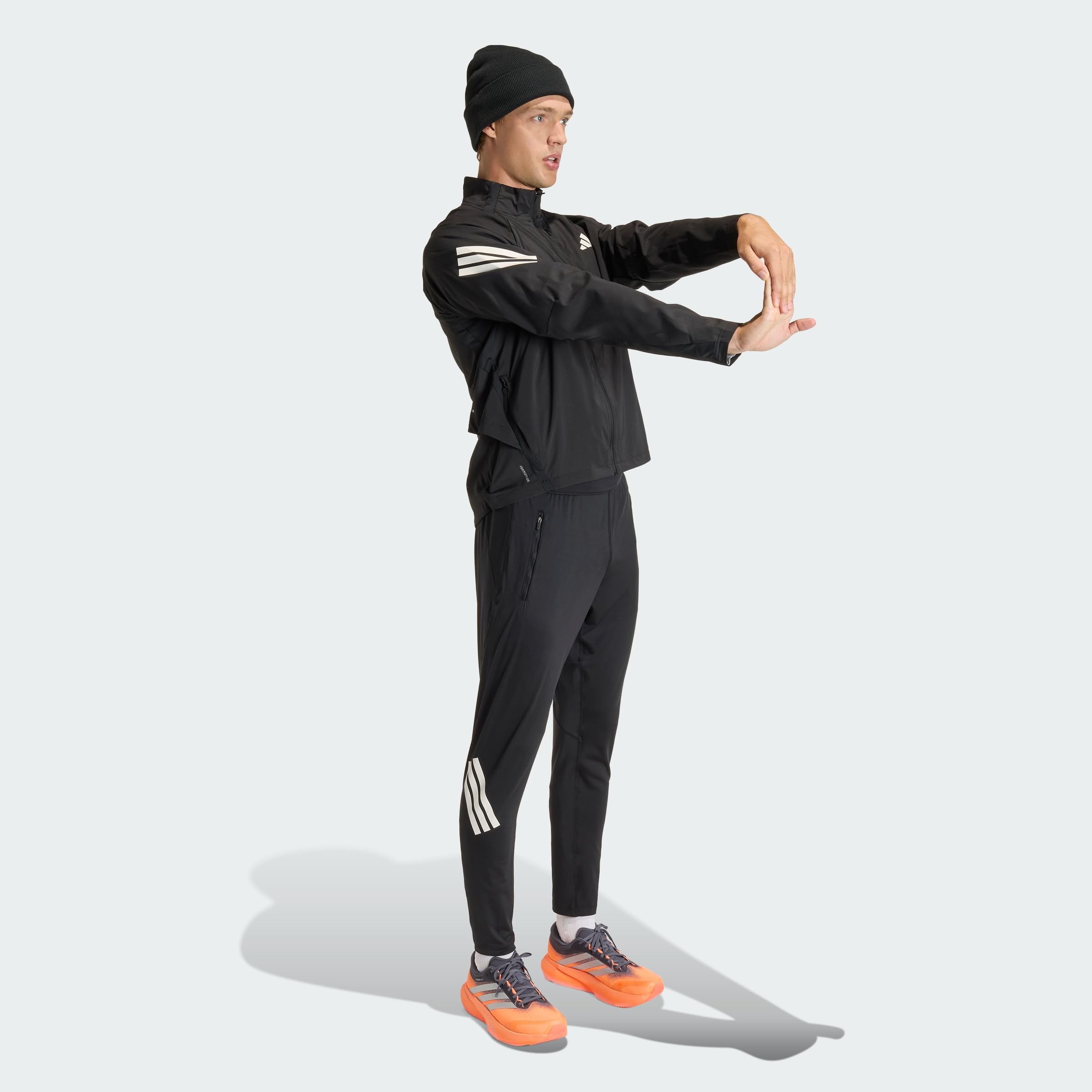 adidas heren adi365 Running Essentials Long Sleeve, medium grey heather, S