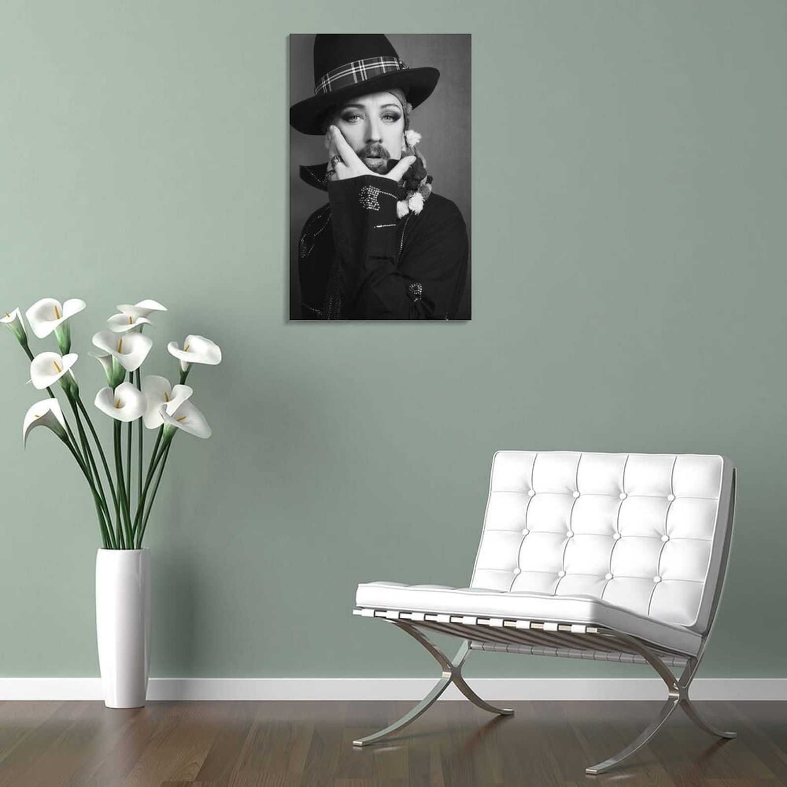 Poster Boy George – Impression Sur Toile Signée à La Main, 30x45 Cm – Déco Murale Salon, Chambre, Bureau – Idée Cadeau Fan Musique - 9