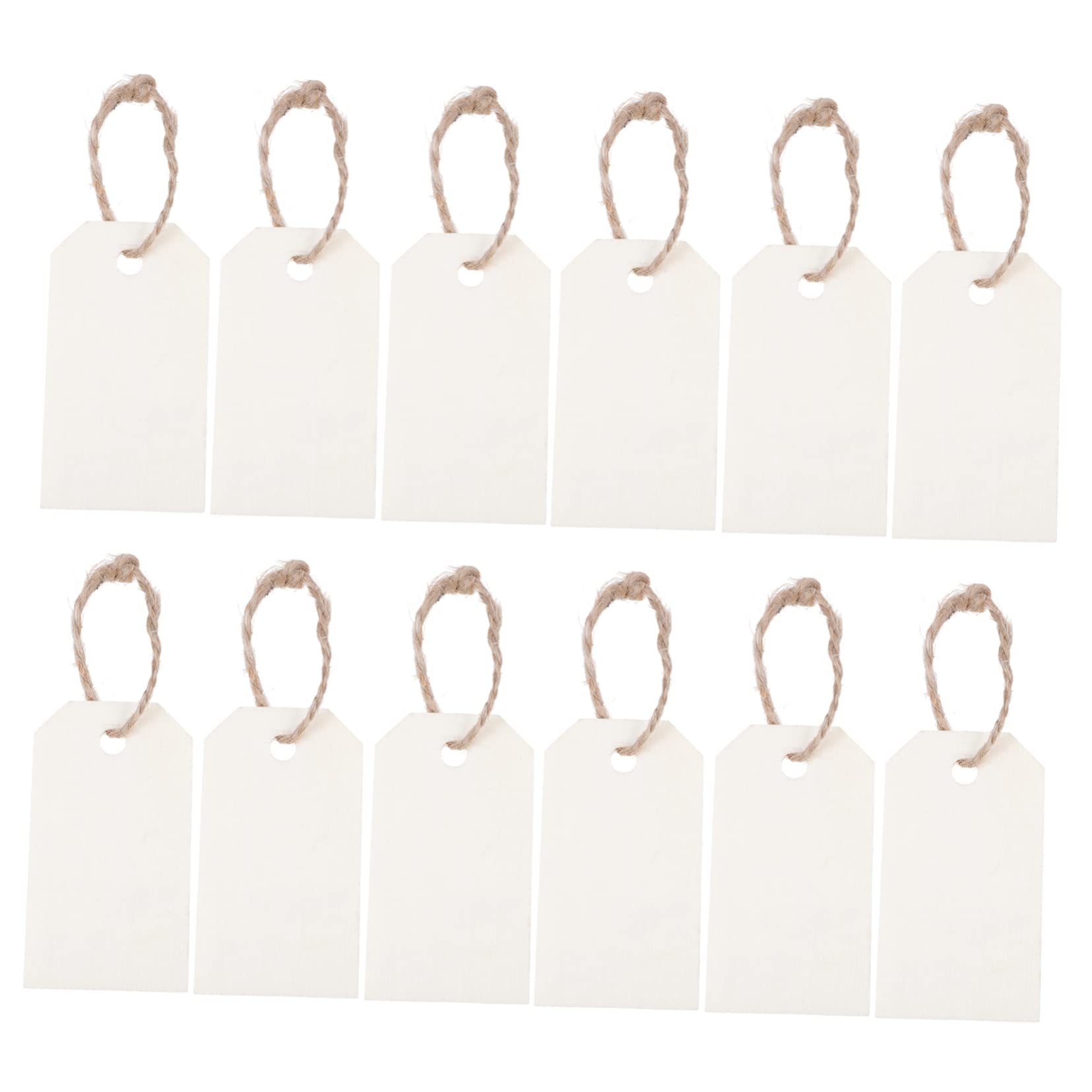 ARTIBETTER 2 Sets Wooden Decorative Tag Supermarket Tag Supermarket Supply Display Board Supermarket Labels Grocery Label Tags White Rope