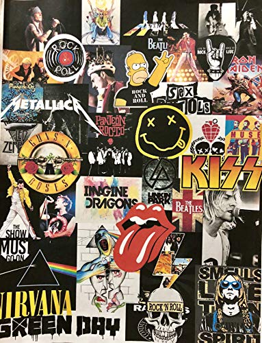 POSTER GRUPOS DE ROCK 100X70CM