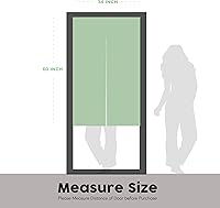 Vista 6 de SPANKER SPACE Japanese Noren Artistic Pink Sakura Flower Asian Drape Split Doorway Curtain, Closet Hallway Window Panel Privacy Partition Room