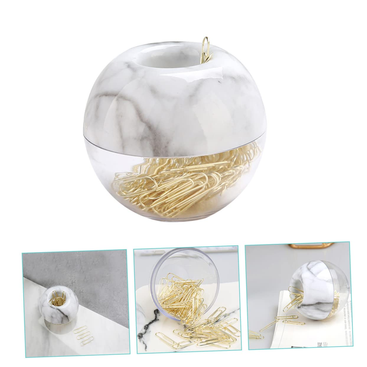 5 Set Graffetta Per Fogli Graffette Da Ufficio Asse Cartelline Portadocumenti Faldoni Portadocumenti Bollette Graffetta Fermagli Per Banconote D'oro Metallo Golden 100 Pezzi * 5 NUOBESTY