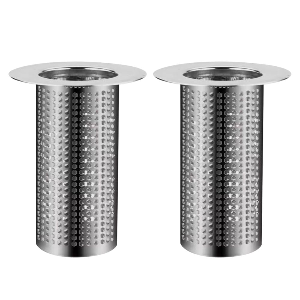 Mioyoow Kitchen Sink Drain Strainers, 2Pcs Drain Filter Anti-Clogging Drains Food Catcher For Kitchen Bathroom Sinks