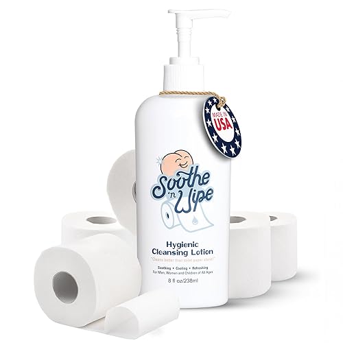 Miniatura 5 de Soothe 'n Wipe Loción limpiadora higiénica de 2 onzas, alternativa de toallitas desechables con aloe e hidratantes, humedecedor de papel higiénico