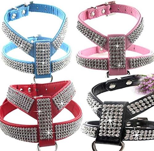 Strass Hundehalsband Aus PU-Leder - Glitzerndes Diamant-Halsband Für Hunde & Katzen, Verstellbar In S (Grün)