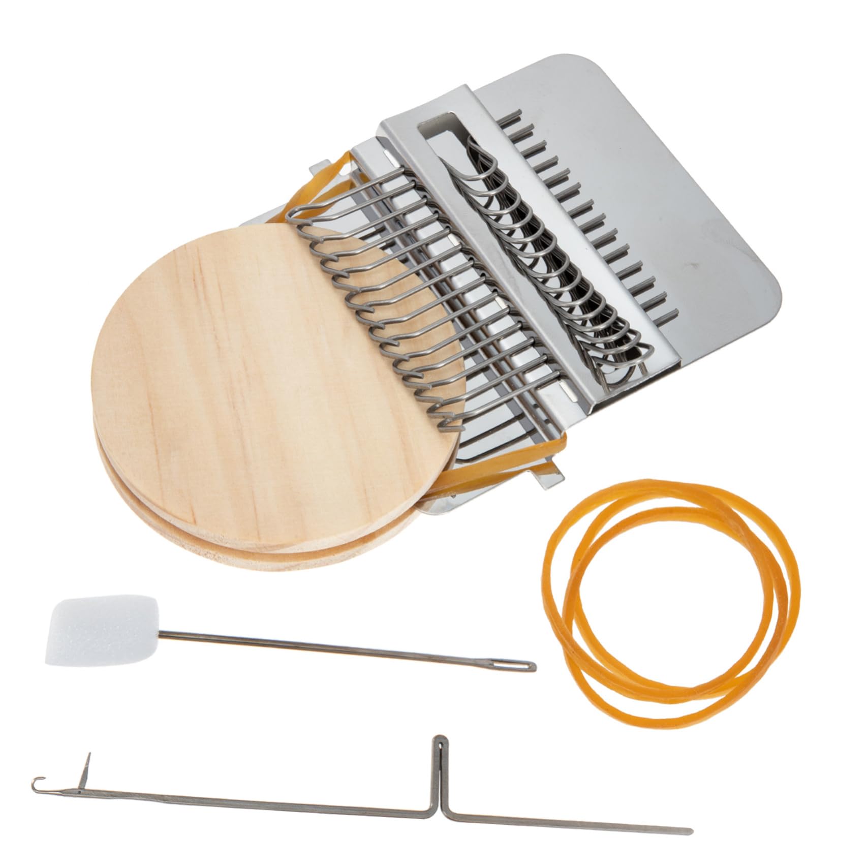 KONTONTY Mini Loom Kit Weaving Loom Set Accessories for Shawls Knitting Machine