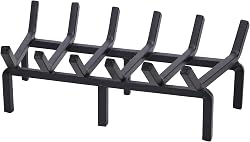 TwentyNext 20 Inch Fireplace Grate Heavy Duty Solid Steel…