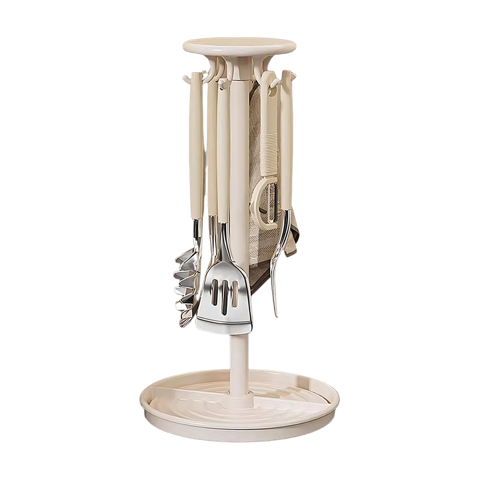 Kaeltsyn A Duty Rotating Wall Mount Hook Rack Featuring Sturdy Bs Base Perfect For Kitchen Bathroom Storage Tool Holder For Kitchen