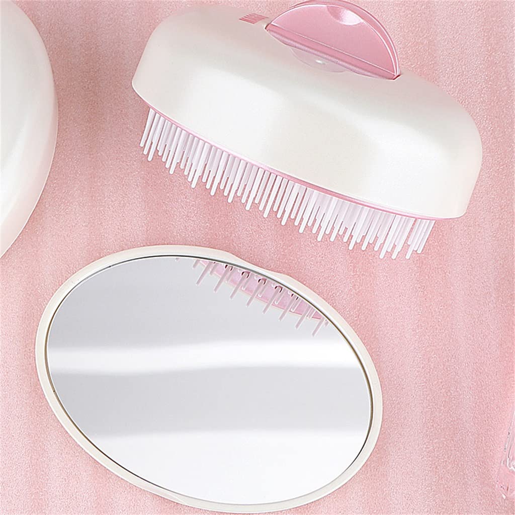 Pettine a Specchio, Pettine Portatile da Portare con s茅, Pettine Pieghevole, Piccolo Pettine con Cuscino d'Aria e airbag, Pettine per Capelli Senza Nodi, da Donna