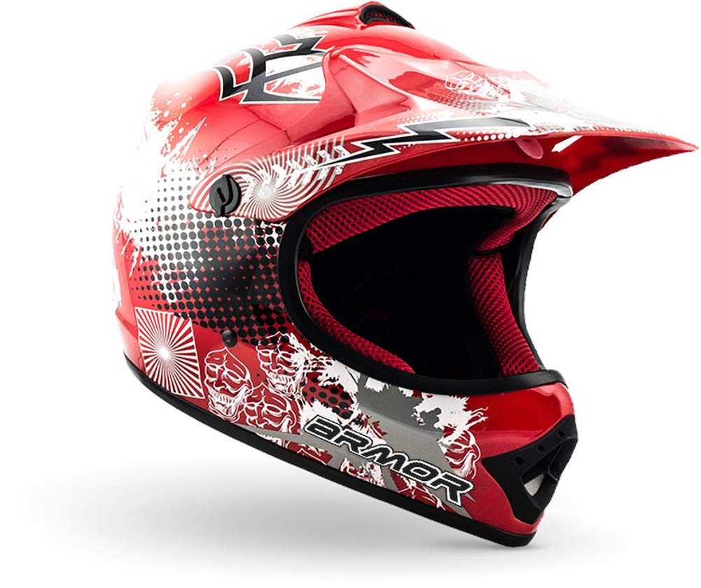 Armor Youth ATV Helmet DOT Approved | Kids Motorcycle Helmet | Premium Dirt Bike Helmets for Kids | 