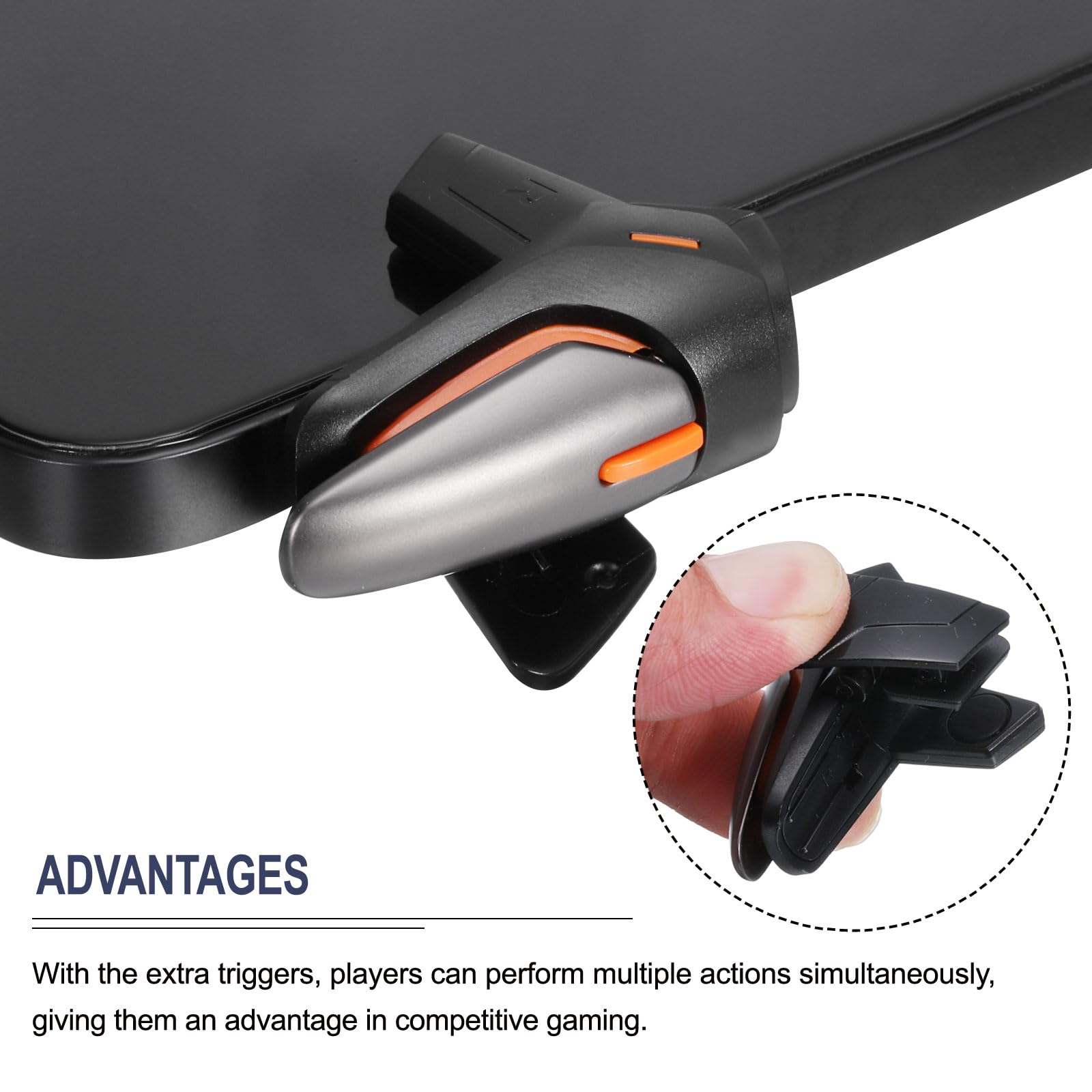QUARKZMAN Gioco Grilletto Mobile Gioco Controller 1 Accoppia Singolo Sparo Fuoco Tasti Universale Sparatutto Sensibile per 4.7-6.5" Cellulare Telefono