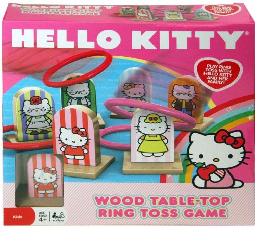 Hello Kitty Wood Ring Toss Game