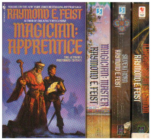 Magician: Apprentice; Magician: Master; Silverthorn; A Darkness at Sethanon; Prince of the Blood; The King's Buccaneer. (Riftwar Saga)
