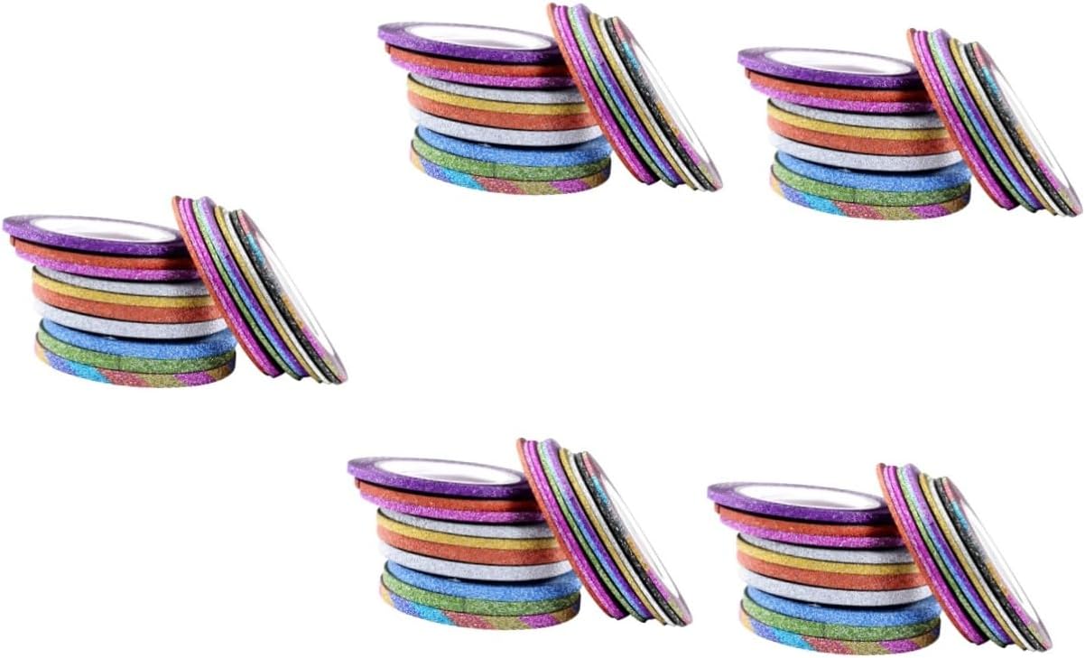 SAFIGLE 150pcs Nail Striping Tape Nail Decoration Stickers Colors for Creating for Manicure Enthusiasts