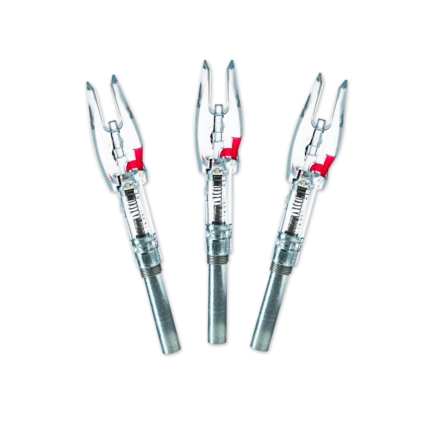 Halo Nock FIT Lighted Nocks for Archery & Bowhunting, Fits .204, .233, & .244-.246 Internal Diameter Arrows, Red, 3-Pack