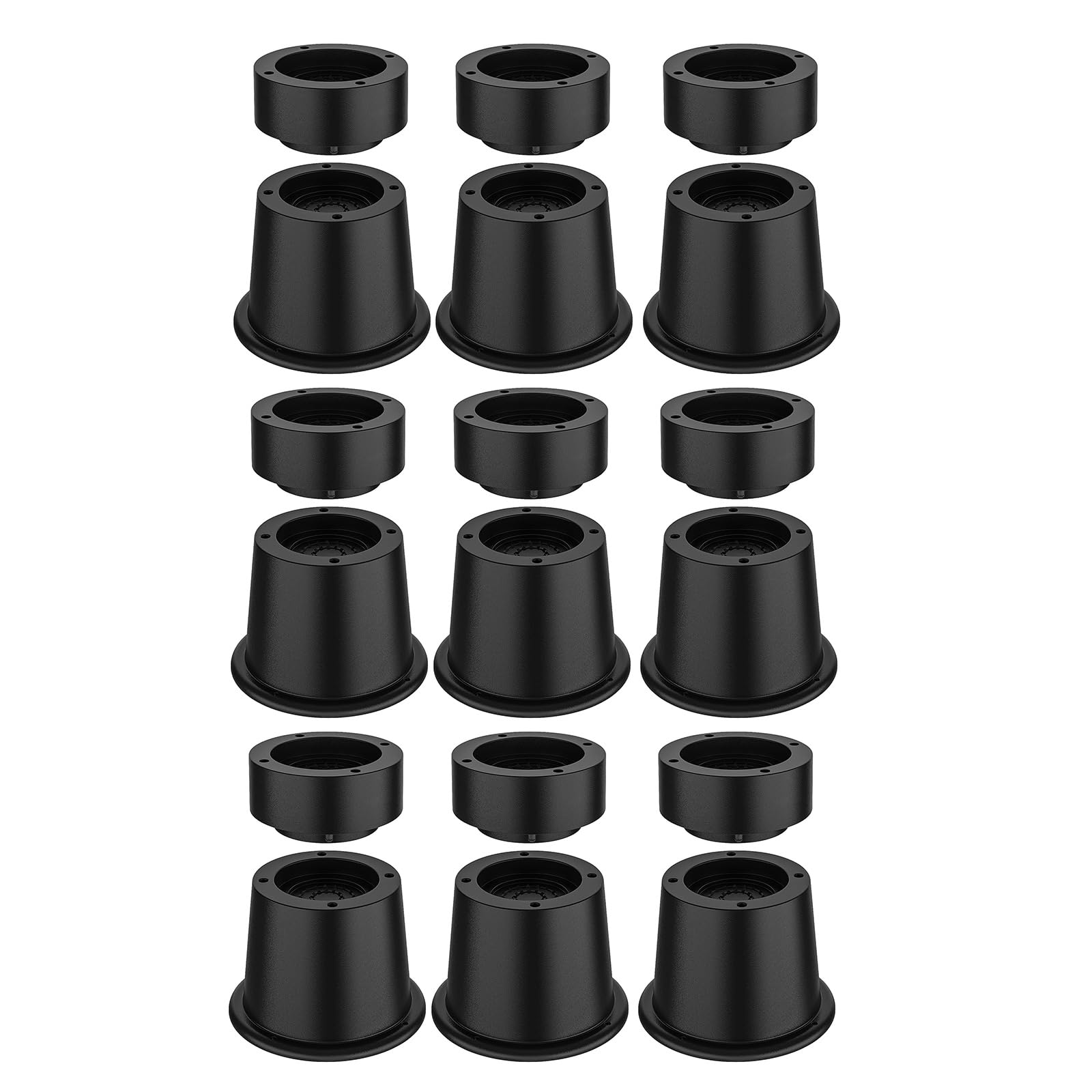 of 9 Sturdy Rubber Bed Risers 2Inch Thick Leg Extenders Accessory for Desk Chair Sofa Storage Solution Use Bed Furniture Risers