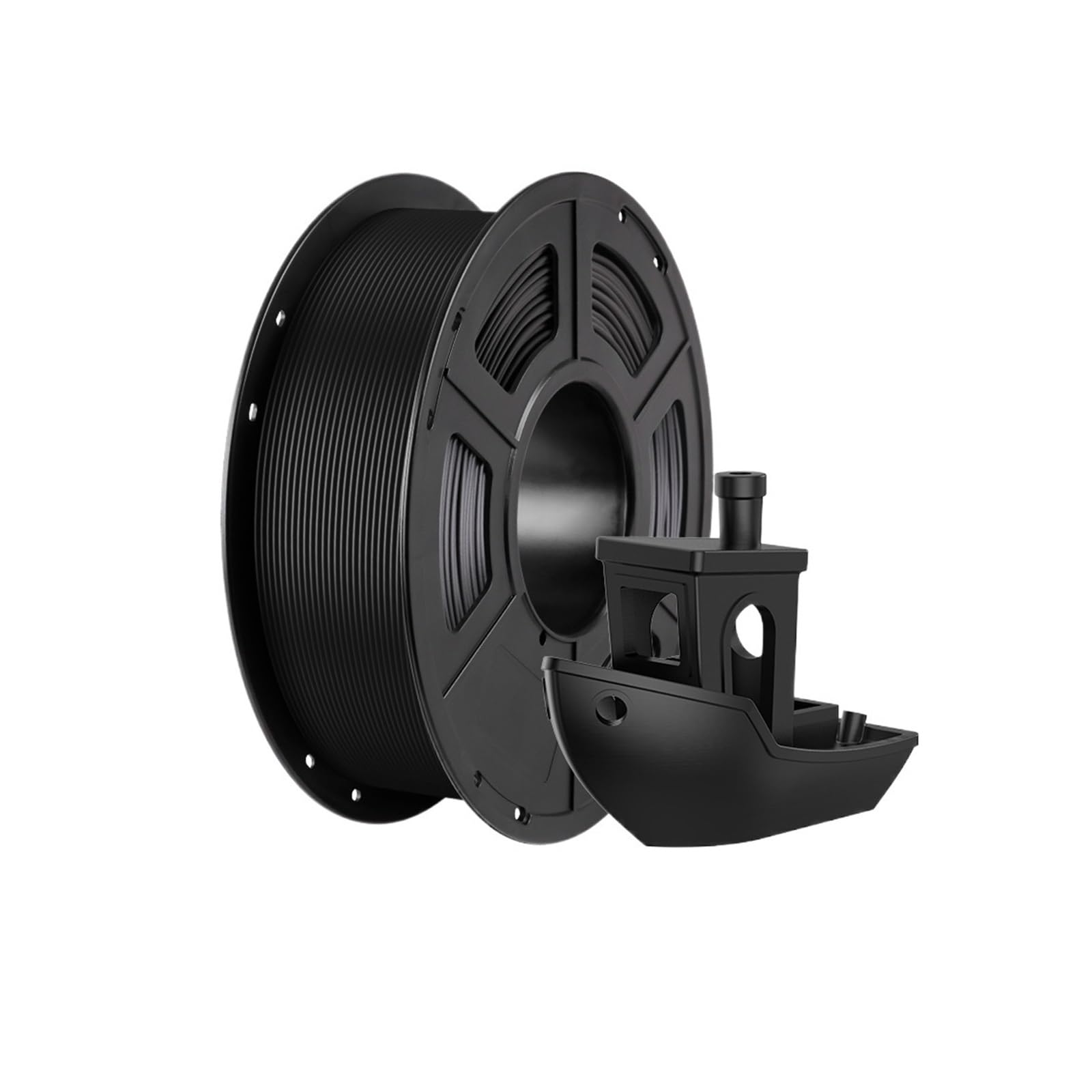 Materiały eksploatacyjne do drukarek 3D, Filament PLA+ do drukarki 3D 1,75 mm, rolka 1 kg, wielokolorowy(Black 1kg)