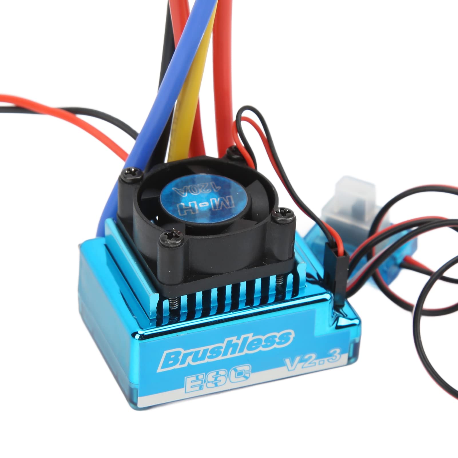 120A RC Brushless ESC 1/10, 120A Brushless ESC One-Click-Einstellungen Verschleißfest Leicht Wasserdicht Staubdicht für 1/10 1/8 RC Car