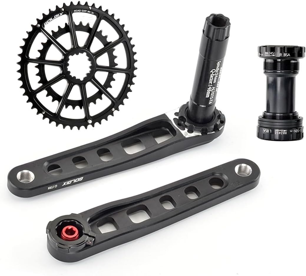 Pédalier de vélo double plateau GXP rigide et léger pour améliorer le transfert de puissance