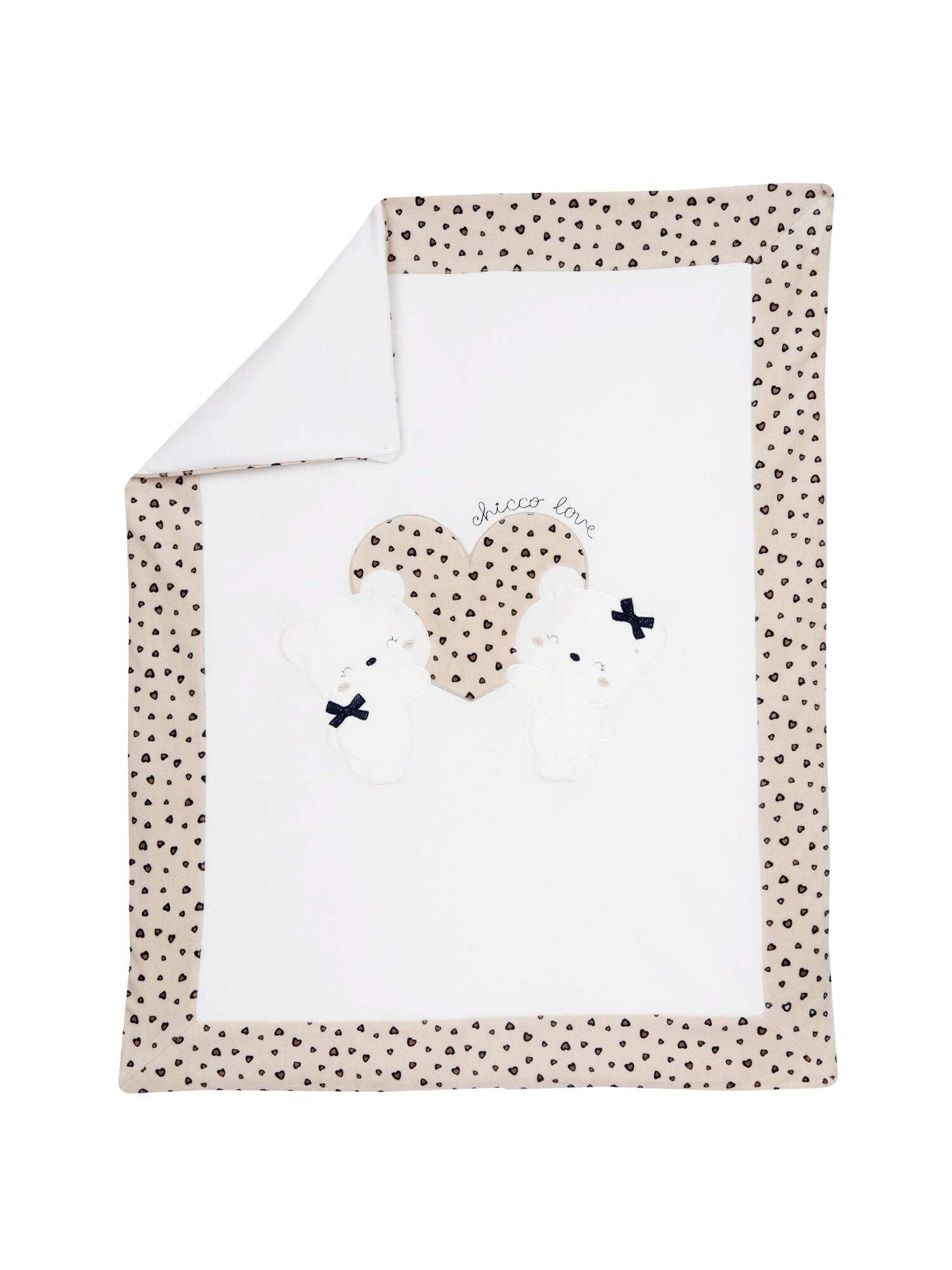 Chicco, Coperta per neonati sfoderabile in ciniglia (Bianco sporco)