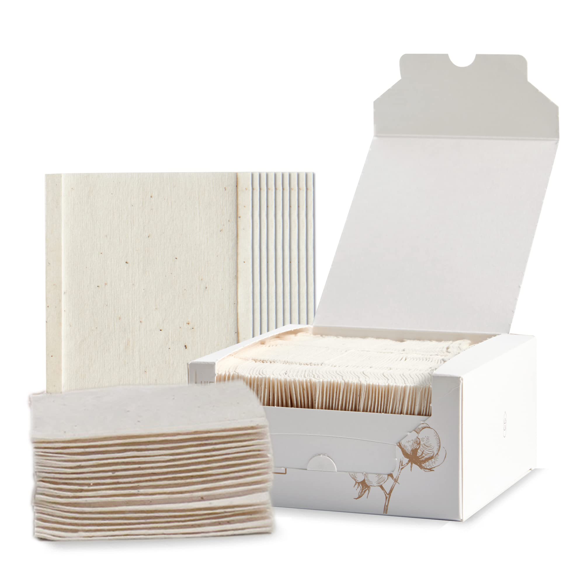 Bodyburden Project BBP Synergy Planet 100% Pure Cotton Pads | Organic Cotton Pads for Face Toner and Makeup Removal | Facial Cleansing Pads | Eye Makeup Remover Pads (80 Sheets Facial Pads)