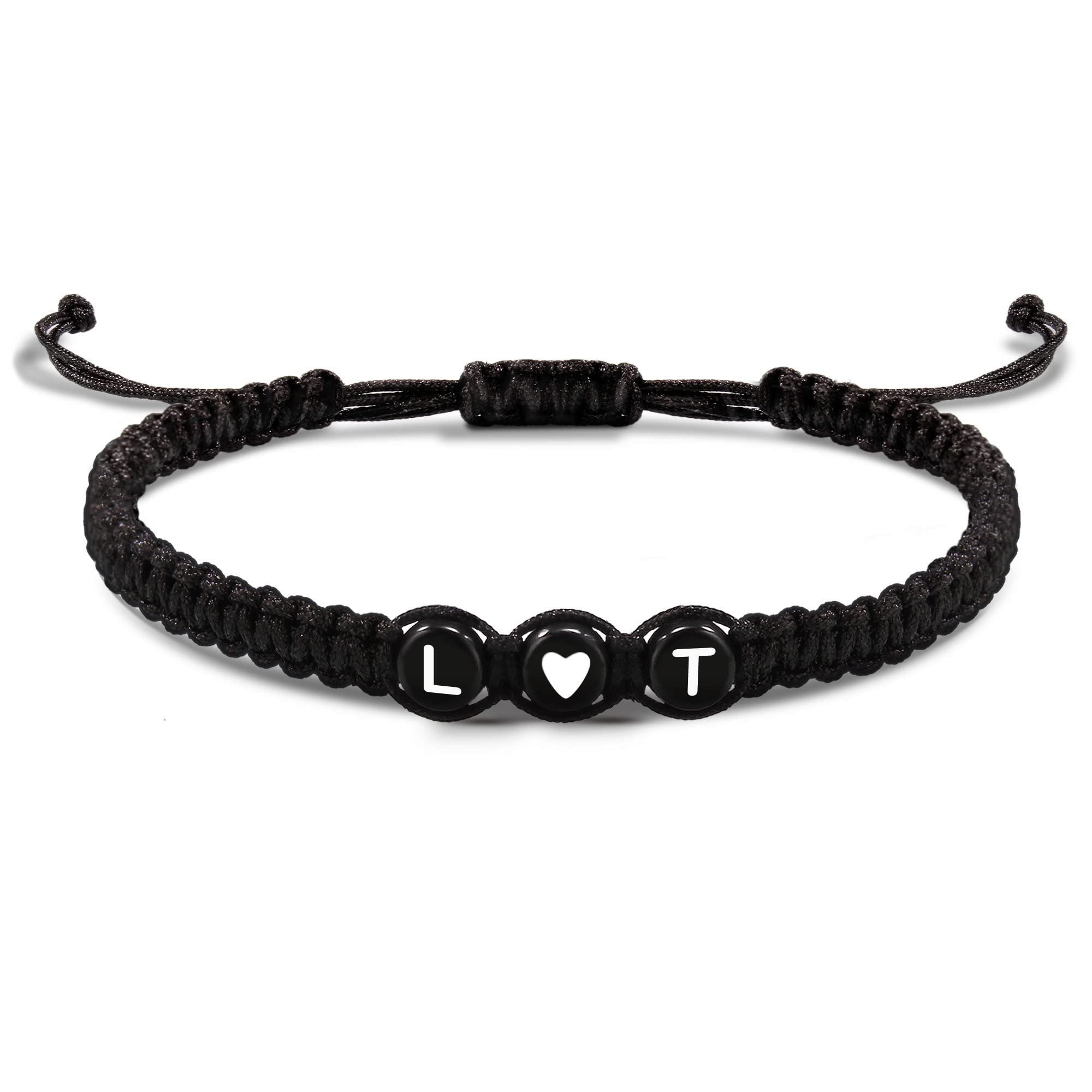 Initial Bracelets for Women, Easter Basket Stuffers Mothers Day Gifts Men's Bracelets Gifts for Girlfriend Boyfriend Letter Bracelets I Love You Gift for Her Him Best Friend Birthday Gift Christmas Jewelry