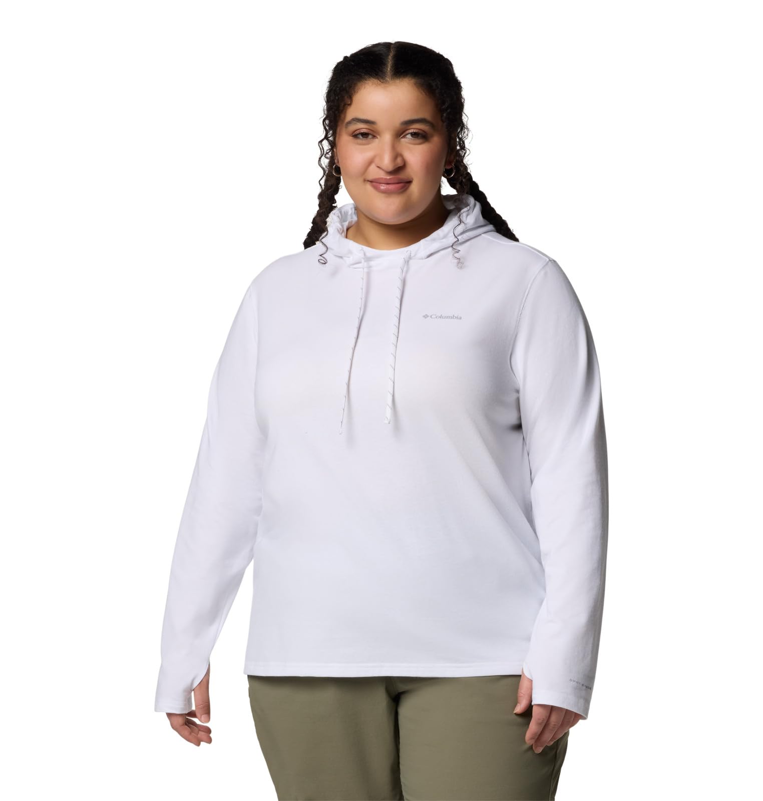 Columbia Women's Sun Trek Hoodie Ii, White, Medium