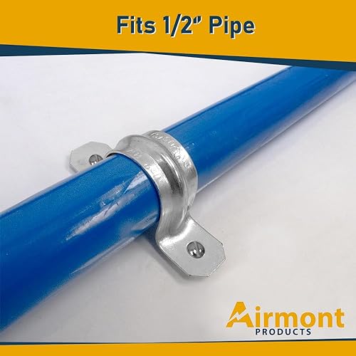 Miniatura 22 de Correa de tubo a presión de dos agujeros de 1 pulgada para instalación de conductos EMT, costilla reforzada para mayor resistencia, acero