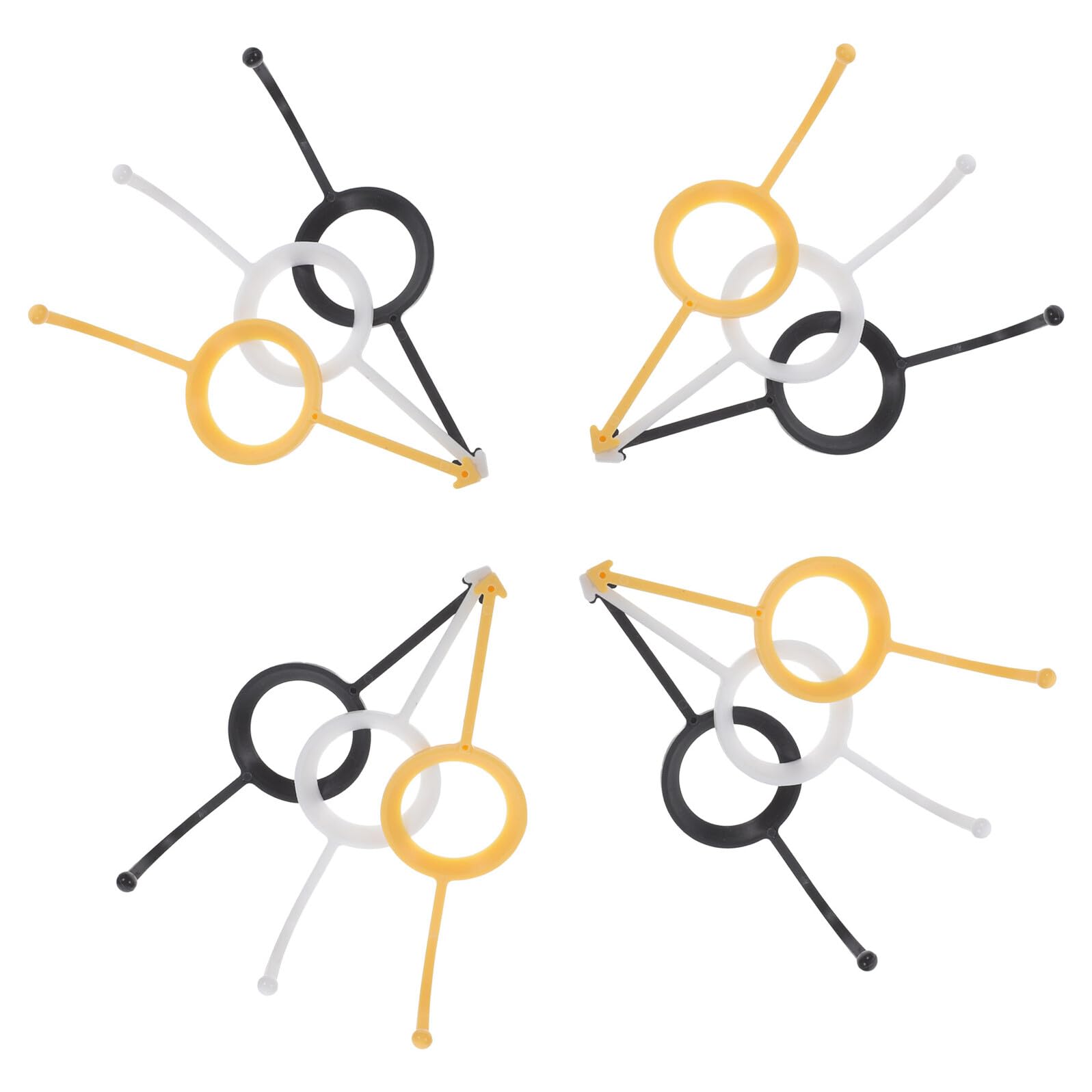 Cabilock 12 Unidades Ayuda de Precisión para Billar Kit de Entrenamiento para Puntería Accesorios de Plástico Duradero en Colores, para Mejorar Tiros en Mesa de Billar