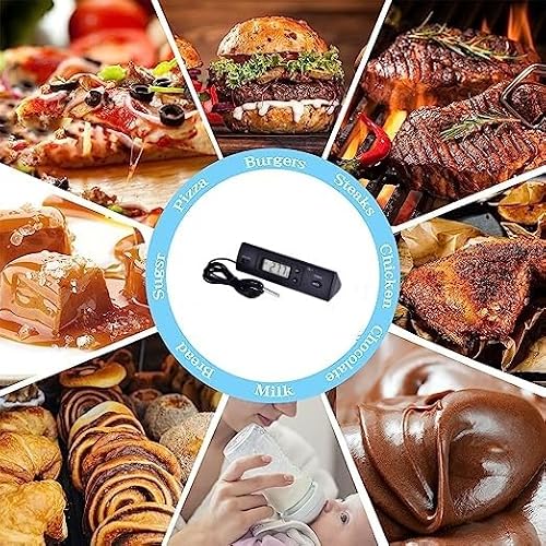 Cyfrowy miernik temperatury Wyświetlacz LCD Termometr Sonda Wilgotność Kontrolery temperatury