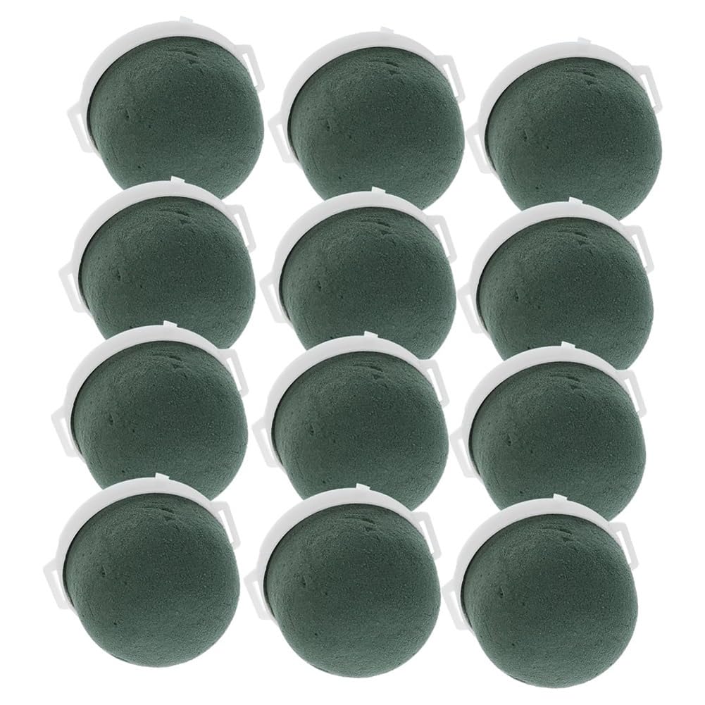 CTRLZS 12Pcs Mini Floral Foam Holder Green Floral Foam for Table Wedding Wine Bottle Decor Floral Arrangement Tools