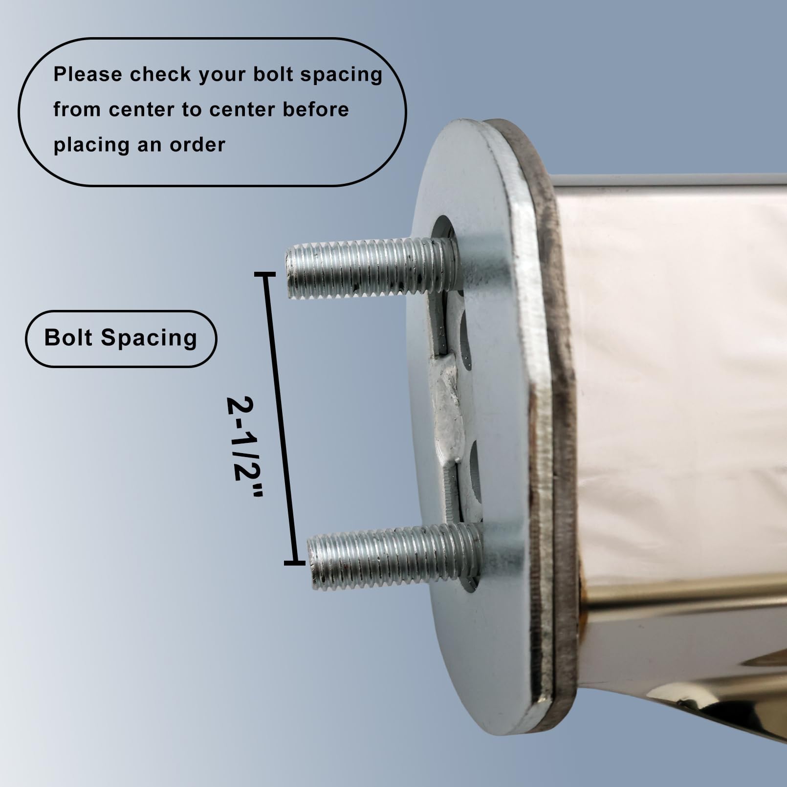TAIROD 2-Pack Stainless Steel Mud Flap Hangers - Straight Spring Loaded Brackets For Semi Trucks