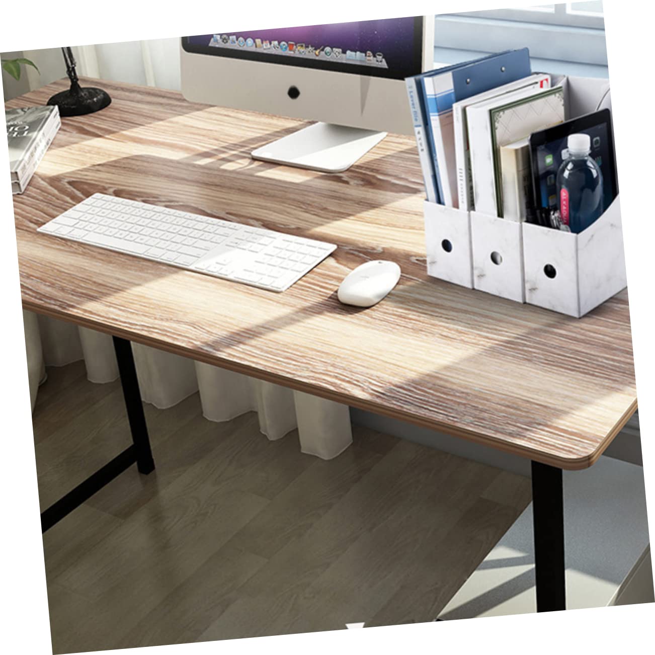 TEHAUX 5Pcs Students File Organizer Desktop Storage Rack Document Holder with Labels Modern Design for Efficient Desk Storage for Organizing Papers and Folders